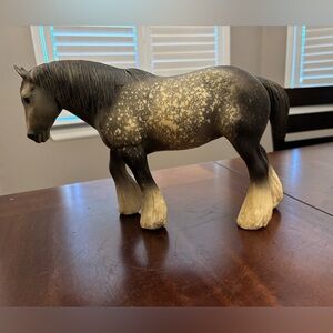 Breyer Horse SHIRE #95 Large Dapple Grey Bald Face Vintage Marked C Hess '71